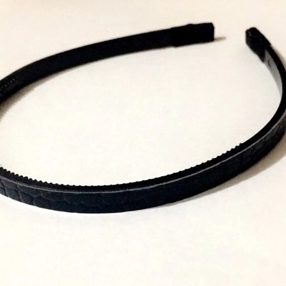 Scünci Thin Black No Slip Grip Headband